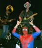 "Spidey Webb", in the house! Doing a hat twirl, no less!
